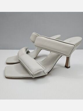 Giaborghini x Pernille Teisbaek Perni 03 Sandal EU 38.5 Light Gray Leather Heel